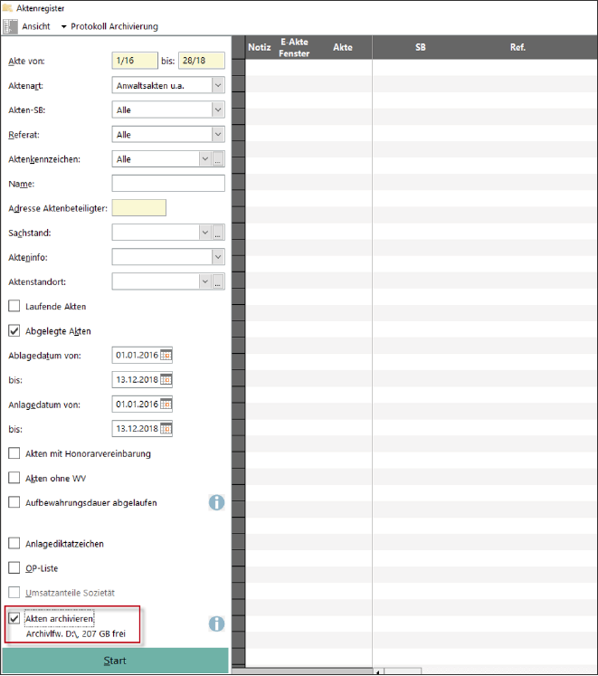 Akten Aktenregister Akten Archivieren Ra Micro Software Ag