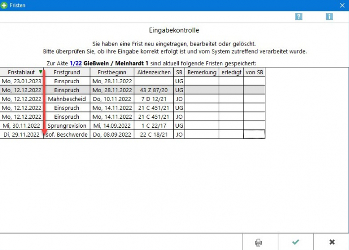 Termine/Fristen: Verbesserte Fristenverwaltung – RA-MICRO Software AG